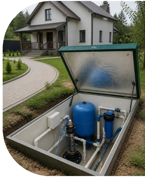 Автономное водоснабжение дома в Ижевске от 155805 р. | АПаруса-Жвс
